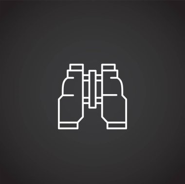 Grafik ve web tasarımı için arka planda kamp simgesi. Web veya mobil uygulama için yaratıcı illüstrasyon konsepti sembolü.