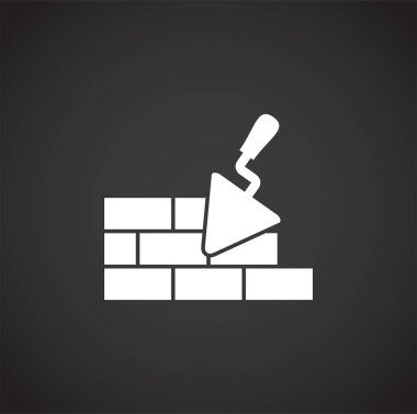 Construction related icon on background for graphic and web design. Creative illustration concept symbol for web or mobile app.