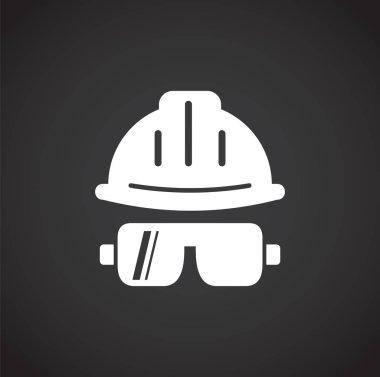 Construction related icon on background for graphic and web design. Creative illustration concept symbol for web or mobile app.