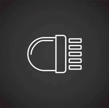 Car part icon on background for graphic and web design. Creative illustration concept symbol for web or mobile app.