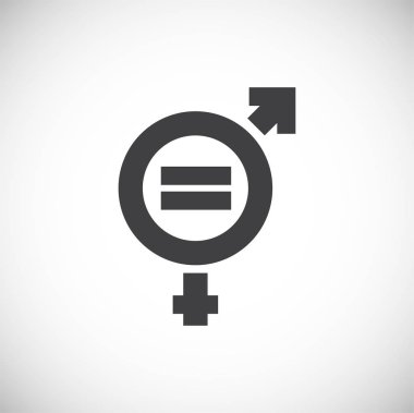 Gender related icon on background for graphic and web design. Creative illustration concept symbol for web or mobile app.