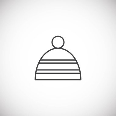 Winter related icon on background for graphic and web design. Simple illustration. Internet concept symbol for website button or mobile app.