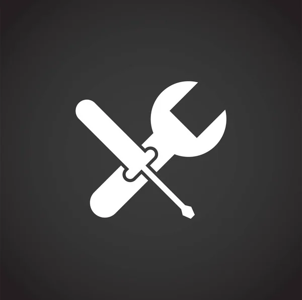 Construction related icon on background for graphic and web design. Creative illustration concept symbol for web or mobile app. — Stok Vektör