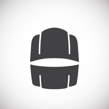 Car part icon on background for graphic and web design. Creative illustration concept symbol for web or mobile app.