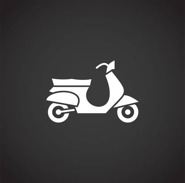 Motorkerékpár ikon a háttérben grafikai és web design. Kreatív illusztráció koncepció szimbólum web vagy mobil alkalmazás. — Stock Vector