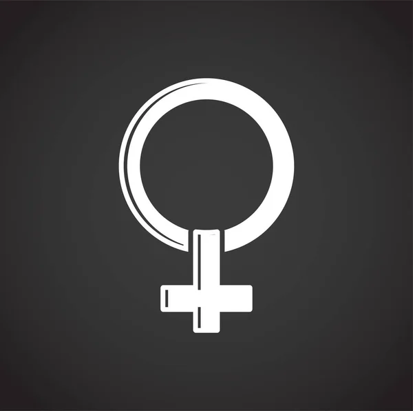 Gender related icon on background for graphic and web design. Creative illustration concept symbol for web or mobile app. — 스톡 벡터