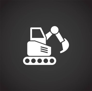 Construction related icon on background for graphic and web design. Creative illustration concept symbol for web or mobile app.