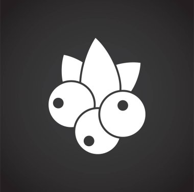 Fruit related icon on background for graphic and web design. Creative illustration concept symbol for web or mobile app