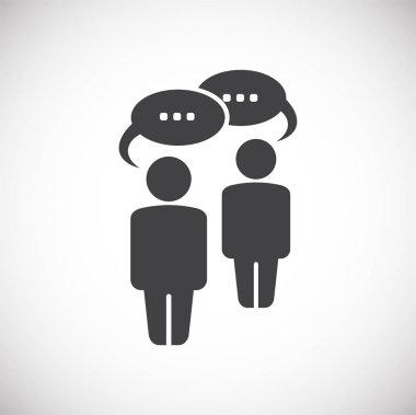 Group of business people related icon on background for graphic and web design. Creative illustration concept symbol for web or mobile app.