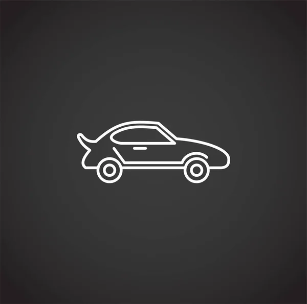 Auto-Icon Umriss auf Hintergrund für Grafik-und Web-Design. kreatives Illustrationskonzept Symbol für Web oder mobile App. — Stockvektor