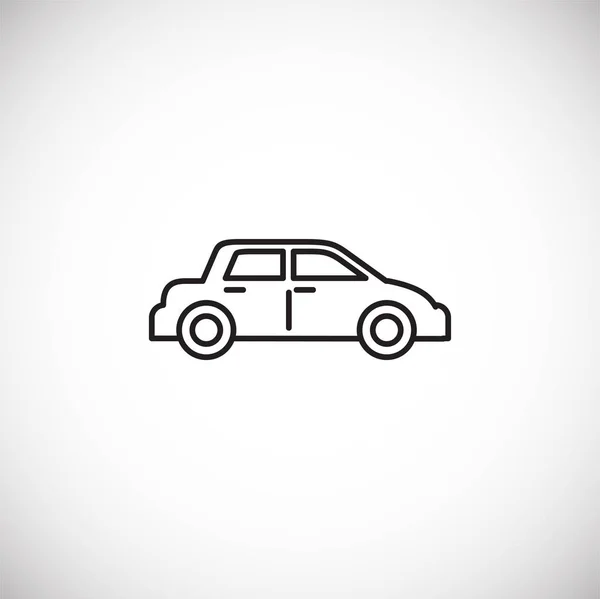 Carro ícone esboço em segundo plano para design gráfico e web. Símbolo de conceito de ilustração criativa para web ou aplicativo móvel . — Vetor de Stock