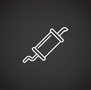 Car part icon on background for graphic and web design. Creative illustration concept symbol for web or mobile app.