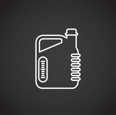 Car part icon on background for graphic and web design. Creative illustration concept symbol for web or mobile app.