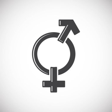 Gender related icon on background for graphic and web design. Creative illustration concept symbol for web or mobile app.