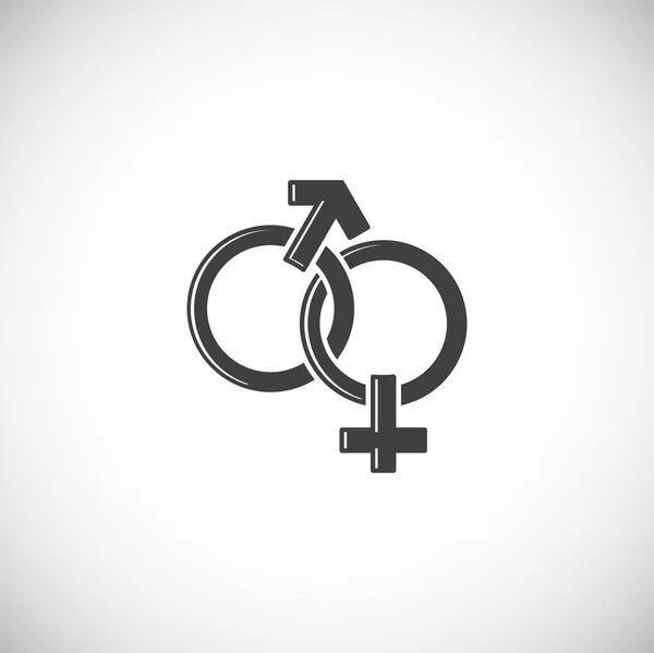 Gender related icon on background for graphic and web design. Creative illustration concept symbol for web or mobile app. — Stock Vector