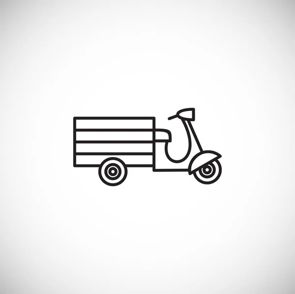 Motorfiets pictogram schets op de achtergrond voor grafisch en web design. Creatieve illustratie concept symbool voor web of mobiele app. — Stockvector