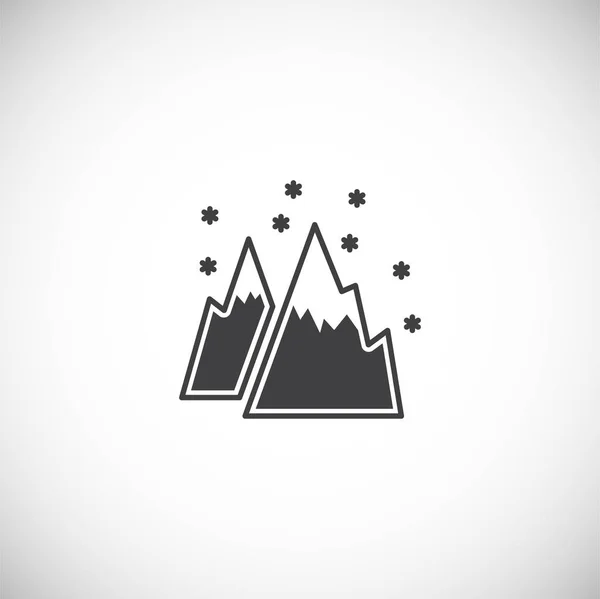 Winterbezogene Ikone im Hintergrund für Grafik- und Webdesign. Einfache Illustration. Internet-Konzept Symbol für Website-Taste oder mobile App. — Stockvektor