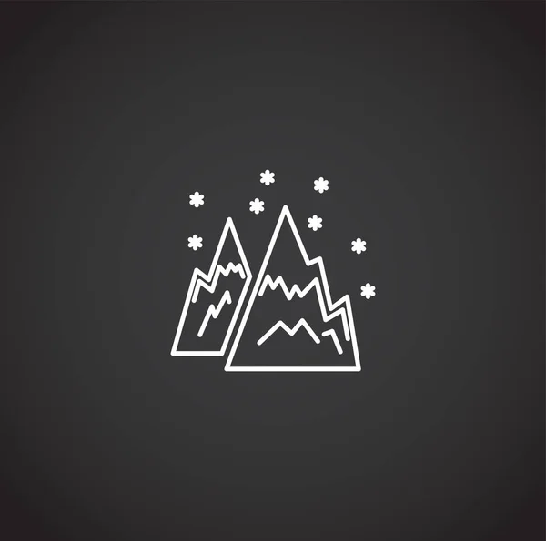 Winter related icon on background for graphic and web design. Simple illustration. Internet concept symbol for website button or mobile app. — Stok Vektör