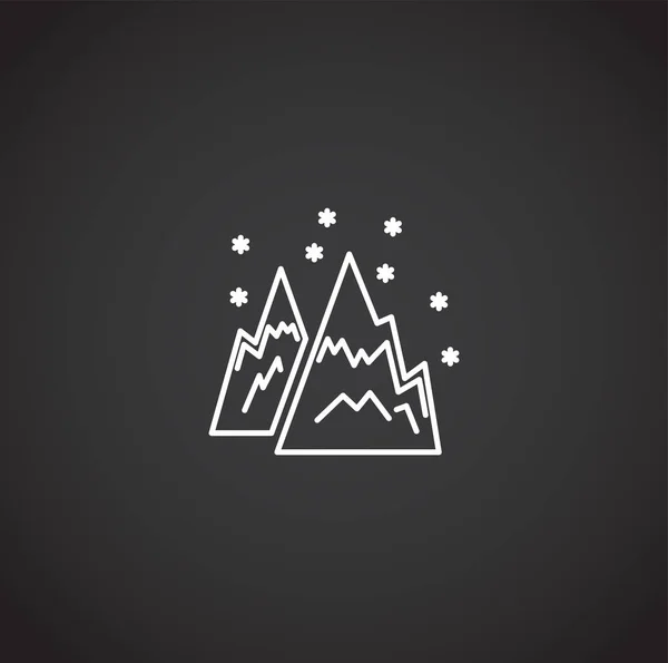 Winter related icon on background for graphic and web design. Simple illustration. Internet concept symbol for website button or mobile app. — 스톡 벡터