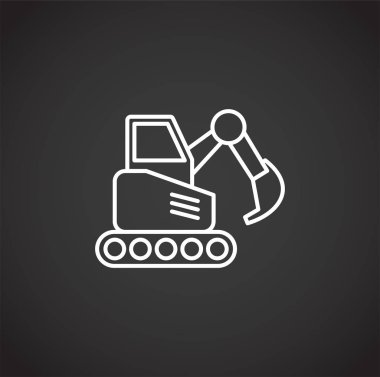 Construction related outline icon on background for graphic and web design. Creative illustration concept symbol for web or mobile app.