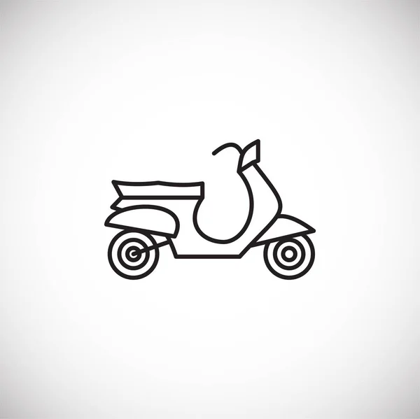 Ikona motocykla zarys na tle grafiki i projektowania stron internetowych. Kreatywny symbol ilustracji dla aplikacji webowej lub mobilnej. — Wektor stockowy