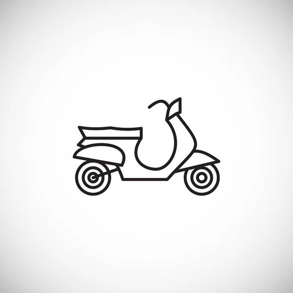 Desenho de ícone de motocicleta em segundo plano para design gráfico e web. Símbolo de conceito de ilustração criativa para web ou aplicativo móvel . — Vetor de Stock