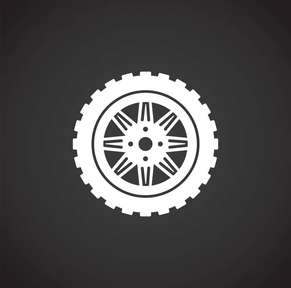 Ikona automobilové části na pozadí pro grafický a webový design. Creative illustration concept symbol pro web nebo mobilní aplikaci. — Stockový vektor