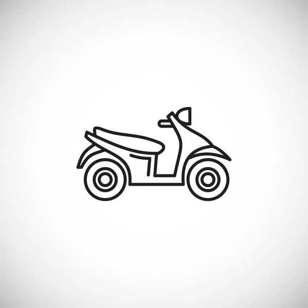 Desenho de ícone de motocicleta em segundo plano para design gráfico e web. Símbolo de conceito de ilustração criativa para web ou aplicativo móvel . — Vetor de Stock