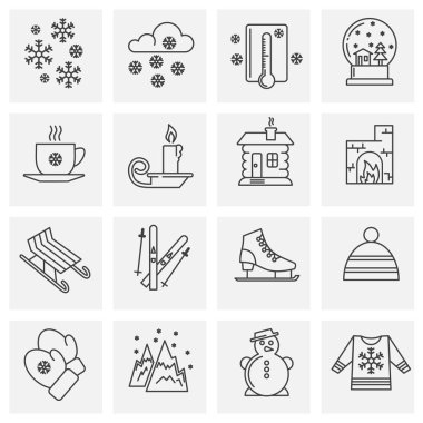 Winter related icon on background for graphic and web design. Simple illustration. Internet concept symbol for website button or mobile app.