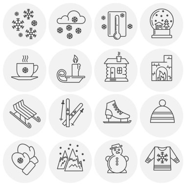Winter related icon on background for graphic and web design. Simple illustration. Internet concept symbol for website button or mobile app.