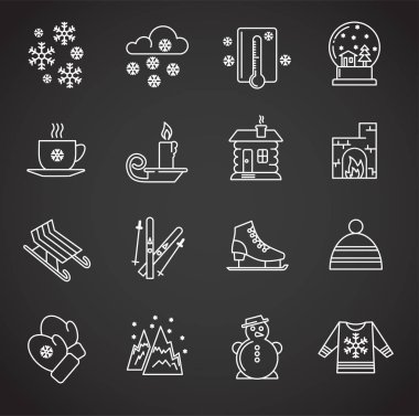 Winter related icon on background for graphic and web design. Simple illustration. Internet concept symbol for website button or mobile app.