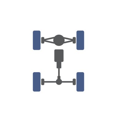 Car part icon on background for graphic and web design. Creative illustration concept symbol for web or mobile app.