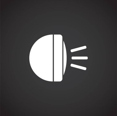 Car part icon on background for graphic and web design. Creative illustration concept symbol for web or mobile app.