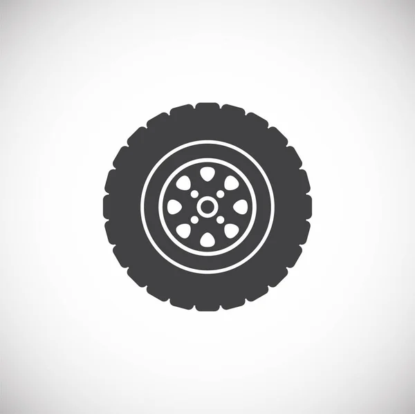 Icono de la pieza del coche en el fondo para el diseño gráfico y web. Símbolo de concepto de ilustración creativa para web o aplicación móvil . — Vector de stock