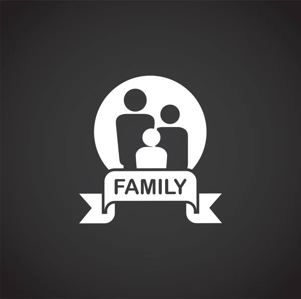Ikona rodziny na tle grafiki i projektowania stron internetowych. Kreatywny symbol ilustracji dla aplikacji webowej lub mobilnej. — Wektor stockowy