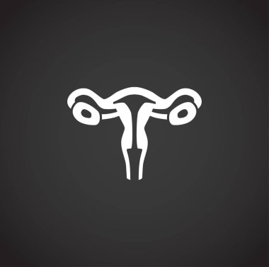 Grafik ve web tasarımı için arka planda insan organıyla ilgili simge. Web veya mobil uygulama için yaratıcı illüstrasyon konsepti sembolü.