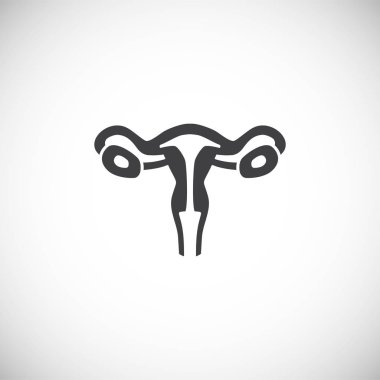 Grafik ve web tasarımı için arka planda insan organıyla ilgili simge. Web veya mobil uygulama için yaratıcı illüstrasyon konsepti sembolü.