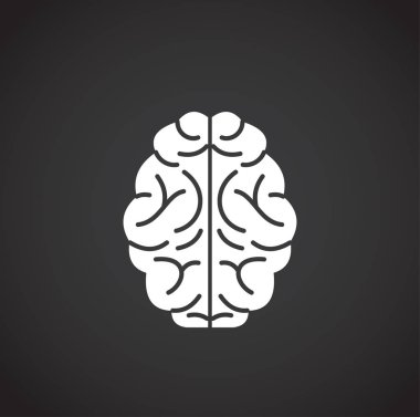 Grafik ve web tasarımı için arka planda insan organıyla ilgili simge. Web veya mobil uygulama için yaratıcı illüstrasyon konsepti sembolü.