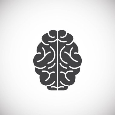 Grafik ve web tasarımı için arka planda insan organıyla ilgili simge. Web veya mobil uygulama için yaratıcı illüstrasyon konsepti sembolü.