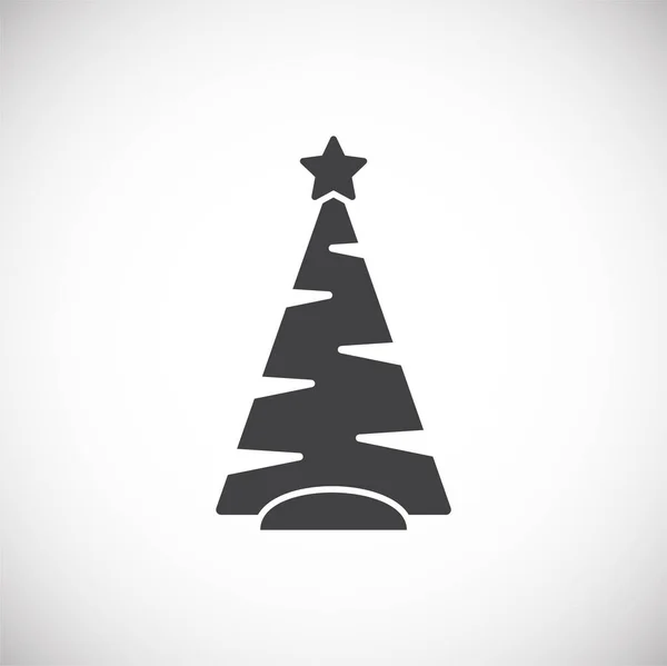 Christmas tree icon on background for graphic and web design. Creative illustration concept symbol for web or mobile app. — Stock Photo, Image