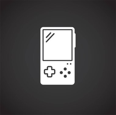 Grafik ve web tasarımı için arka planda dijital aygıt simgesi. Web veya mobil uygulama için yaratıcı illüstrasyon konsepti sembolü.