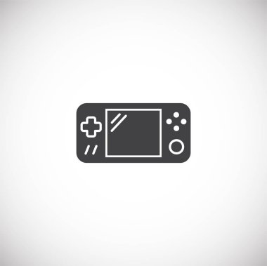 Grafik ve web tasarımı için arka planda dijital aygıt simgesi. Web veya mobil uygulama için yaratıcı illüstrasyon konsepti sembolü.
