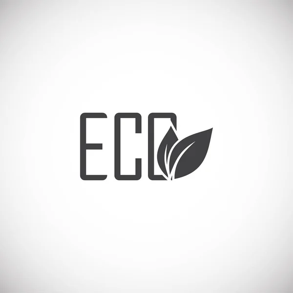 Eco friendly related icon on background for graphic and web design. Creative illustration concept symbol for web or mobile app. — 스톡 벡터
