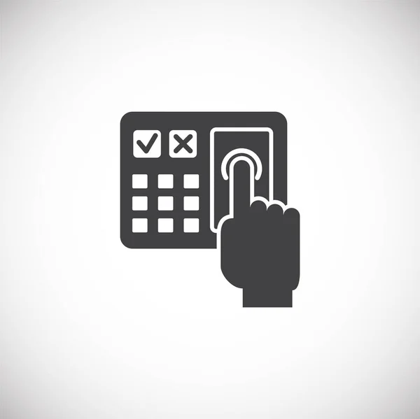 Fingerabdruck-Sicherheitssymbol im Hintergrund für Grafik- und Webdesign. kreatives Illustrationskonzept Symbol für Web oder mobile App. — Stockvektor