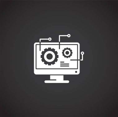 Engineering related icon on background for graphic and web design. Creative illustration concept symbol for web or mobile app.