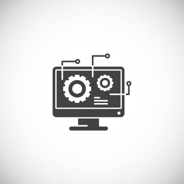 Engineering related icon on background for graphic and web design. Creative illustration concept symbol for web or mobile app.