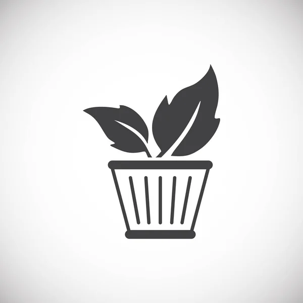 Экологичный иконка на фоне для графического и веб-дизайна. Символ концепции креативной иллюстрации для веб или мобильного приложения . — стоковый вектор