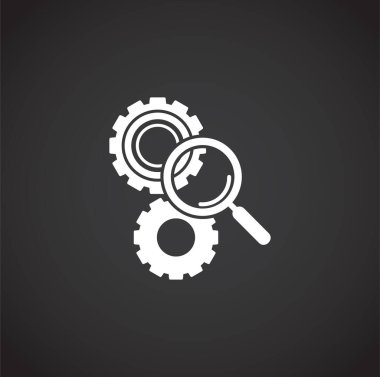 Engineering related icon on background for graphic and web design. Creative illustration concept symbol for web or mobile app.