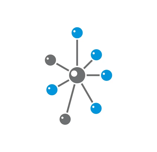 Icona relativa molecolare su sfondo per grafica e web design. Simbolo di concetto di illustrazione creativa per app web o mobile . — Vettoriale Stock