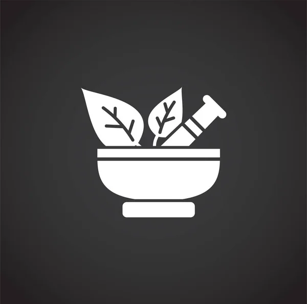 Natural medicine related icon on background for graphic and web design. Creative illustration concept symbol for web or mobile app. — 图库矢量图片